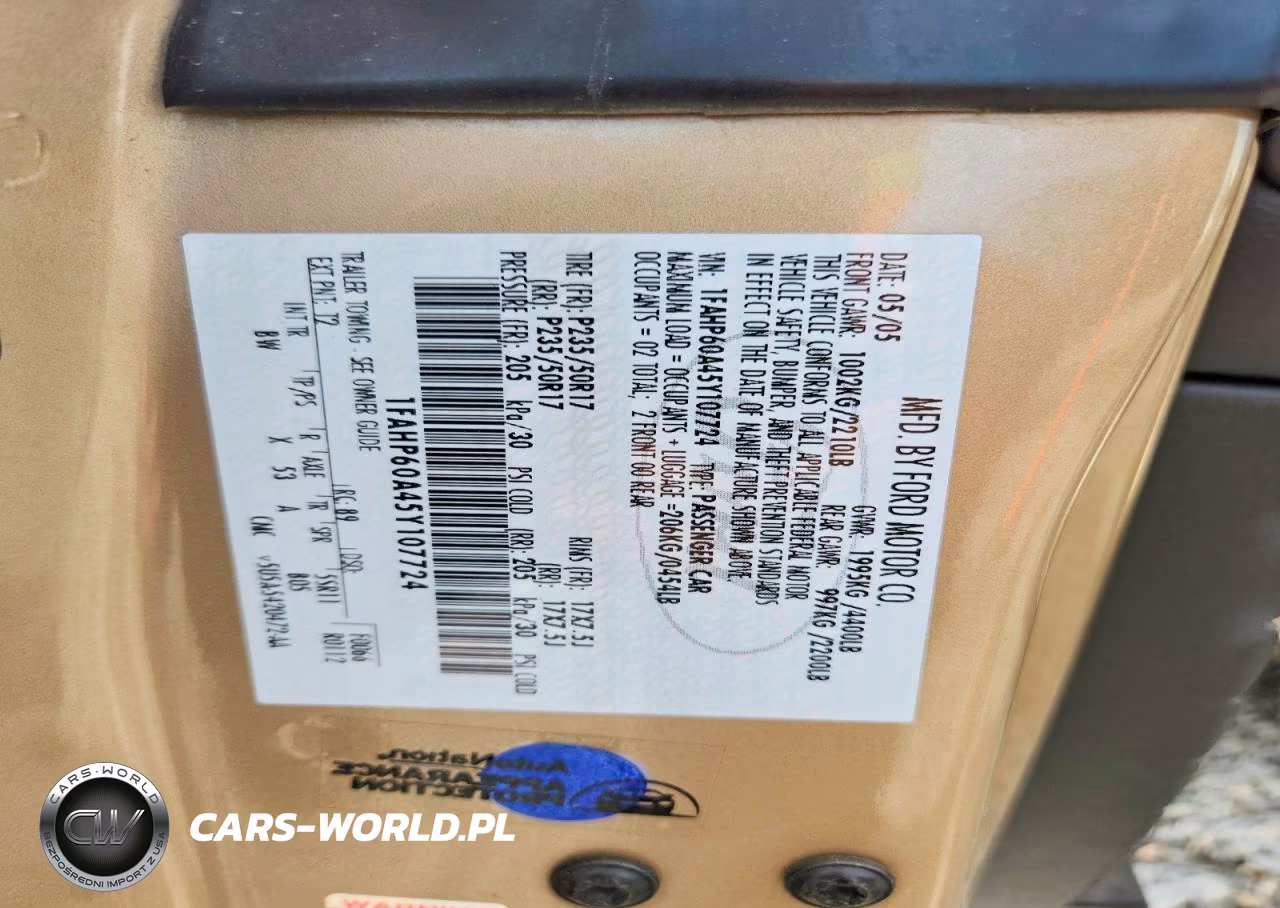 2005 Ford Thunderbird VIN:1FAHP60A45Y107724 - 12
