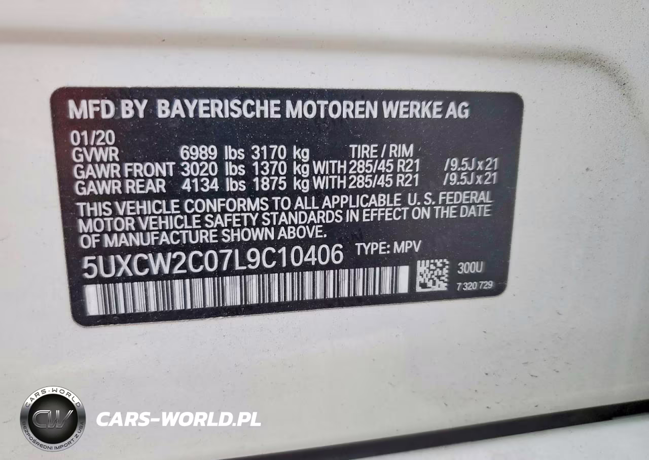 2020 BMW X7 xDrive40I VIN:5UXCW2C07L9C10406 - 13