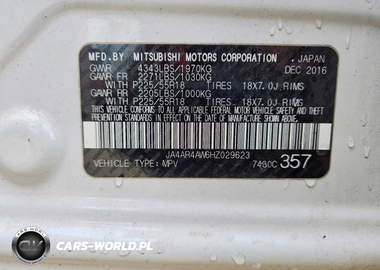 2017 Mitsubishi Outlander Sport Sel VIN:JA4AR4AW6HZ029623 - 13