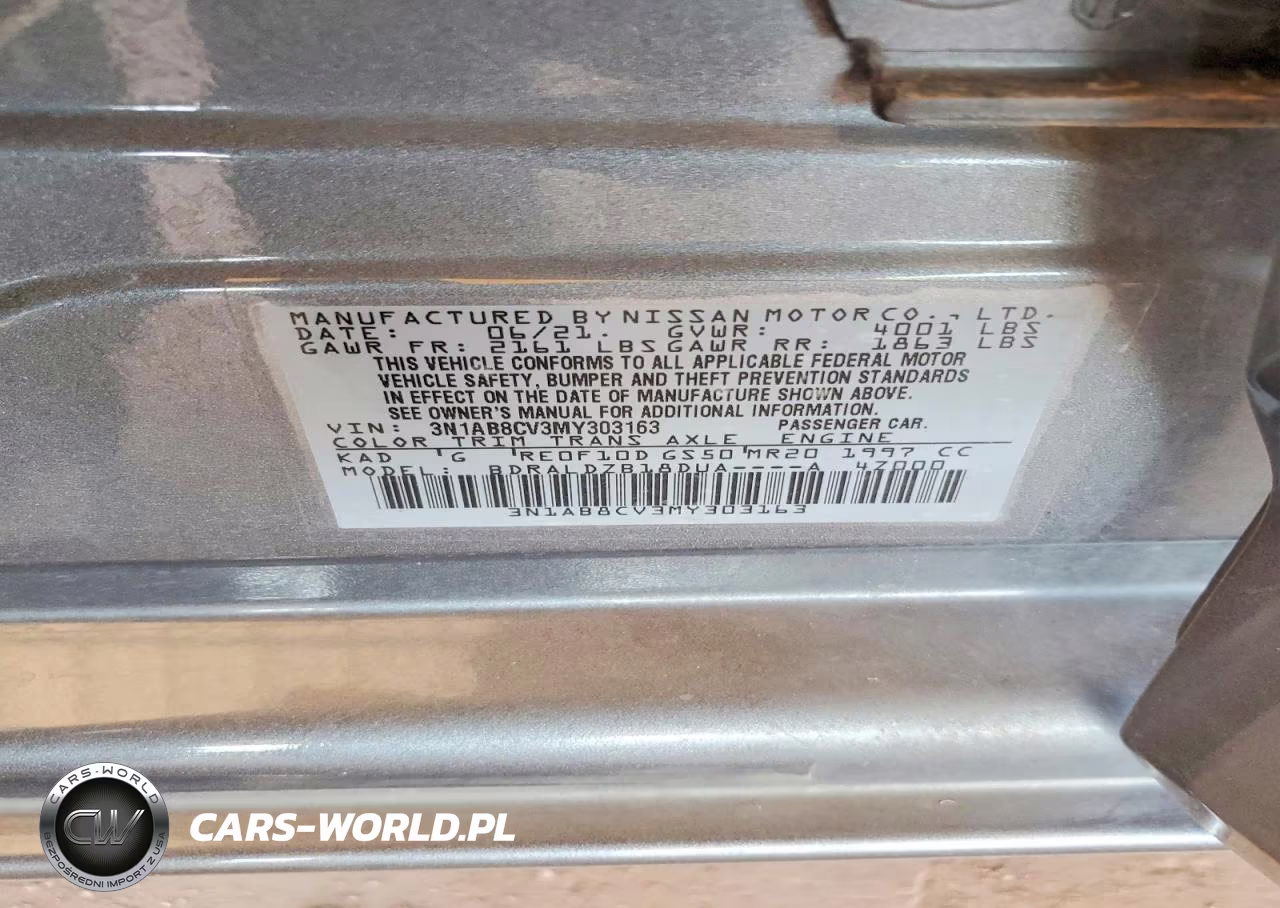 2021 Nissan Sentra Sv VIN:3N1AB8CV3MY303163 - 13