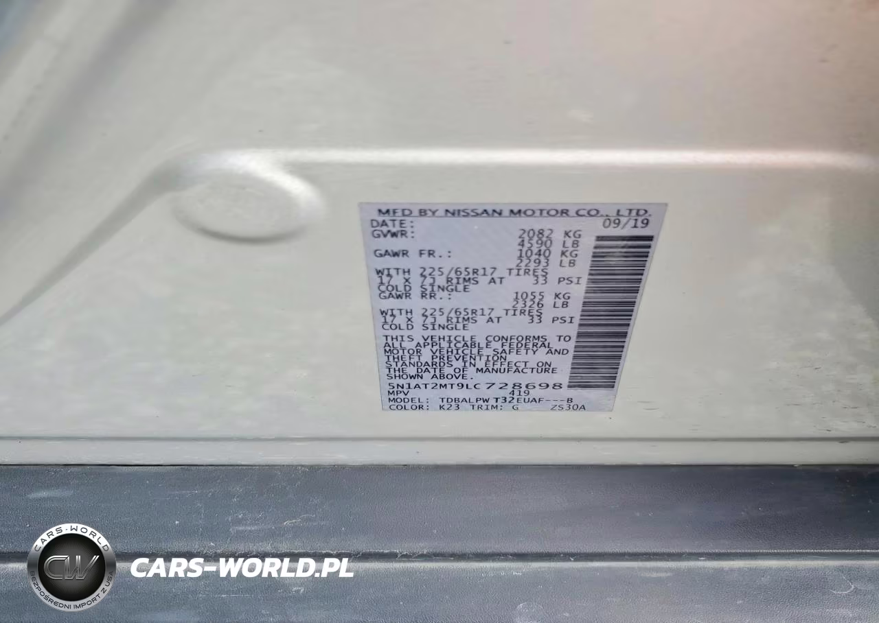 2020 Nissan Rogue S VIN:5N1AT2MT9LC728698 - 14