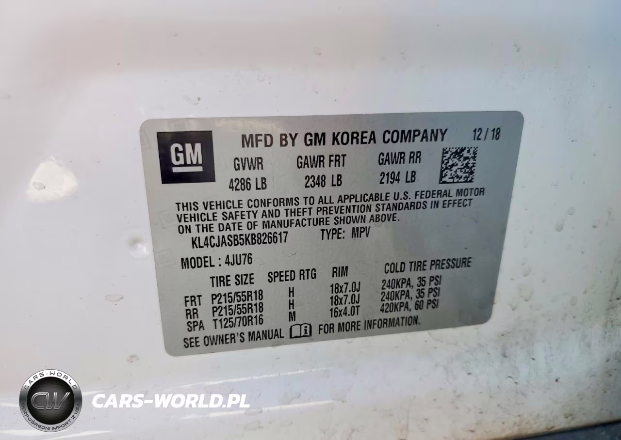 2019 Buick Encore Preferred VIN:KL4CJASB5KB826617 - 12
