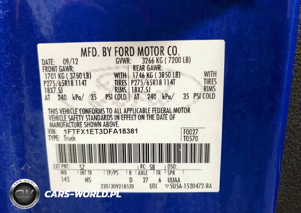 2013 Ford F150 Super Cab VIN:1FTFX1ET3DFA18381 - 13