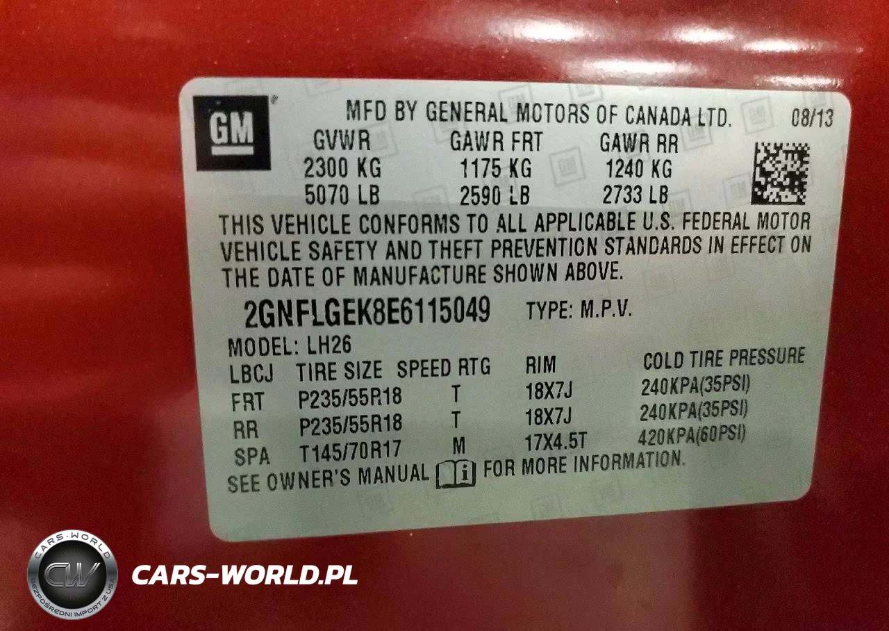 2014 Chevrolet Equinox Lt VIN:2GNFLGEK8E6115049 - 13