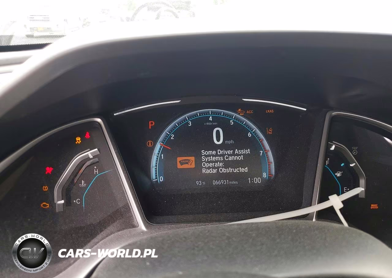 2019 Honda Civic Exl VIN:JHMFC1F71KX002117 - 9