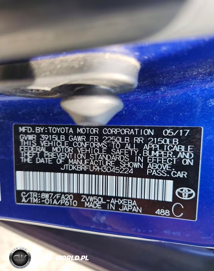 2017 Toyota Prius Two VIN:JTDKBRFU9H3045224 - 12