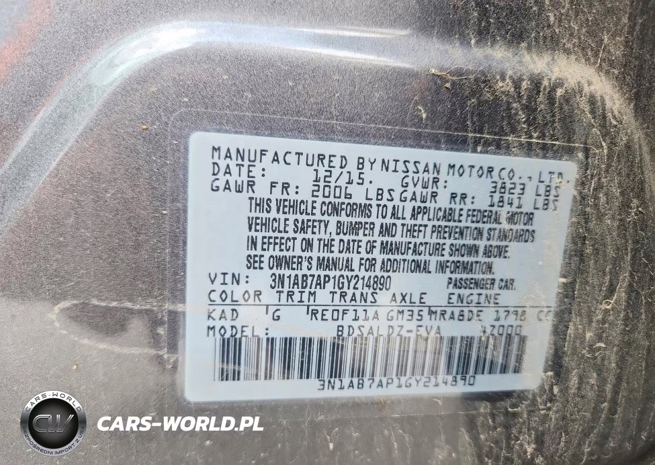 2016 Nissan Sentra Sv VIN:3N1AB7AP1GY214890 - 13