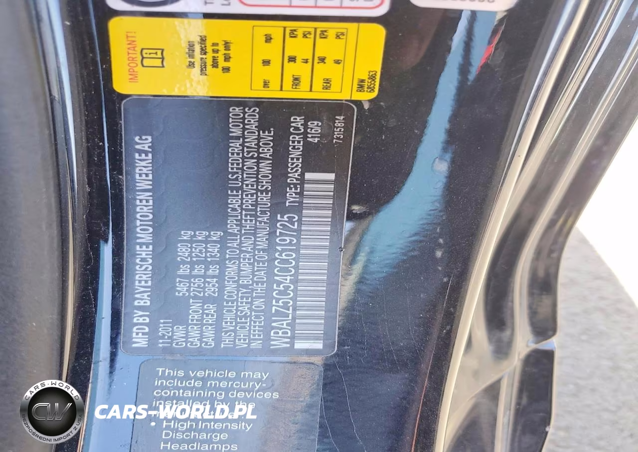 2012 BMW 650I xDrive VIN:WBALZ5C54CC619725 - 12