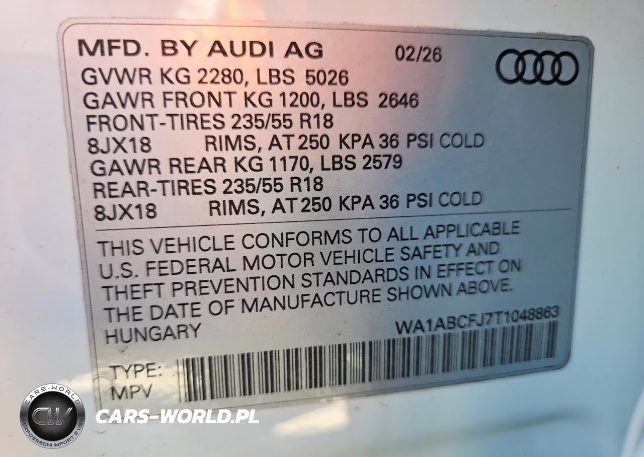 2026 Audi Q3 S-Line VIN:WA1ABCFJ7T1048863 - 13