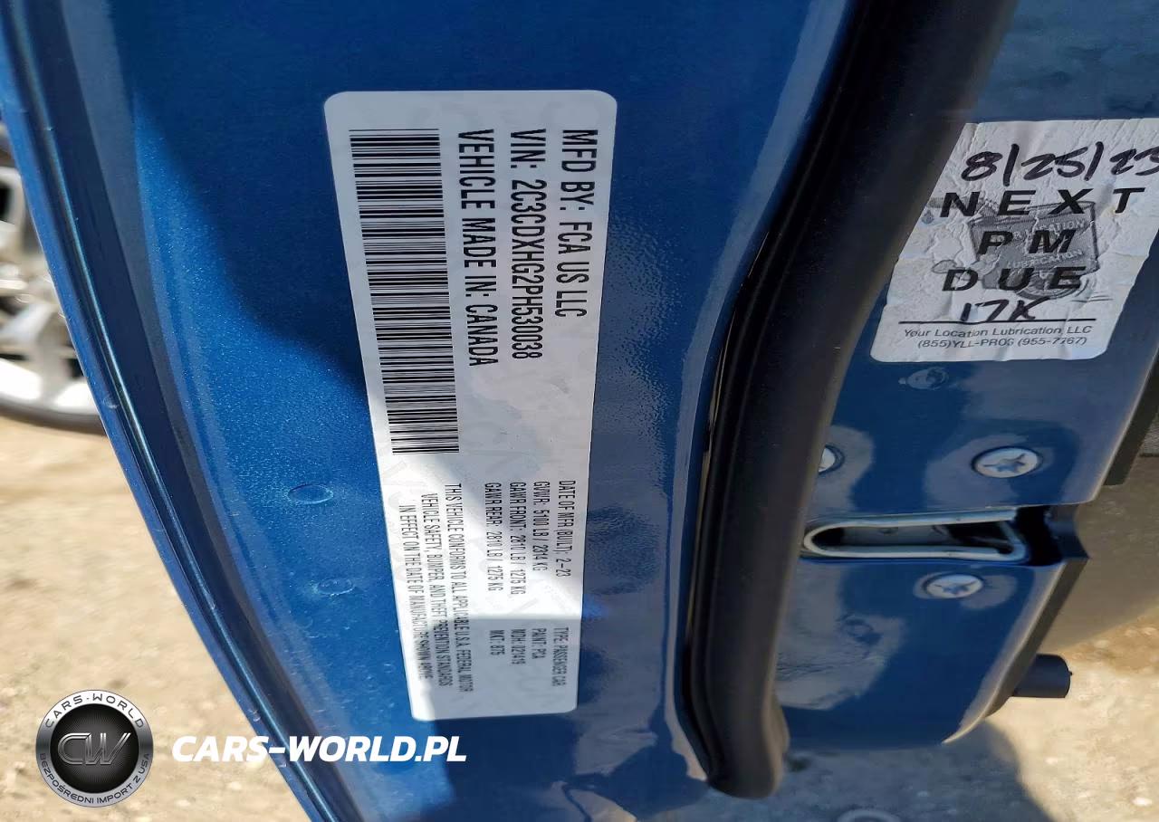 2023 Dodge Charger Gt VIN:2C3CDXHG2PH530038 - 12