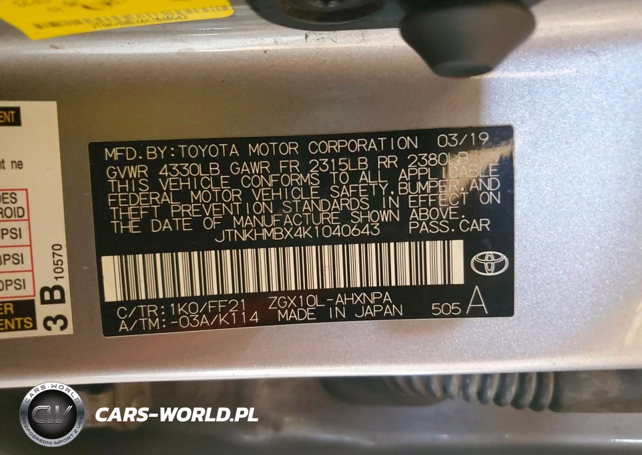 2019 Toyota C-Hr Xle VIN:JTNKHMBX4K1040643 - 12