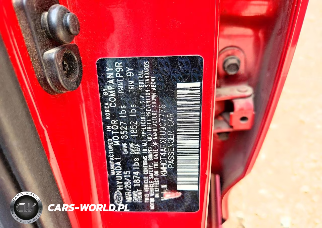 2015 Hyundai Accent Gls VIN:KMHCT4AEXFU907776 - 12
