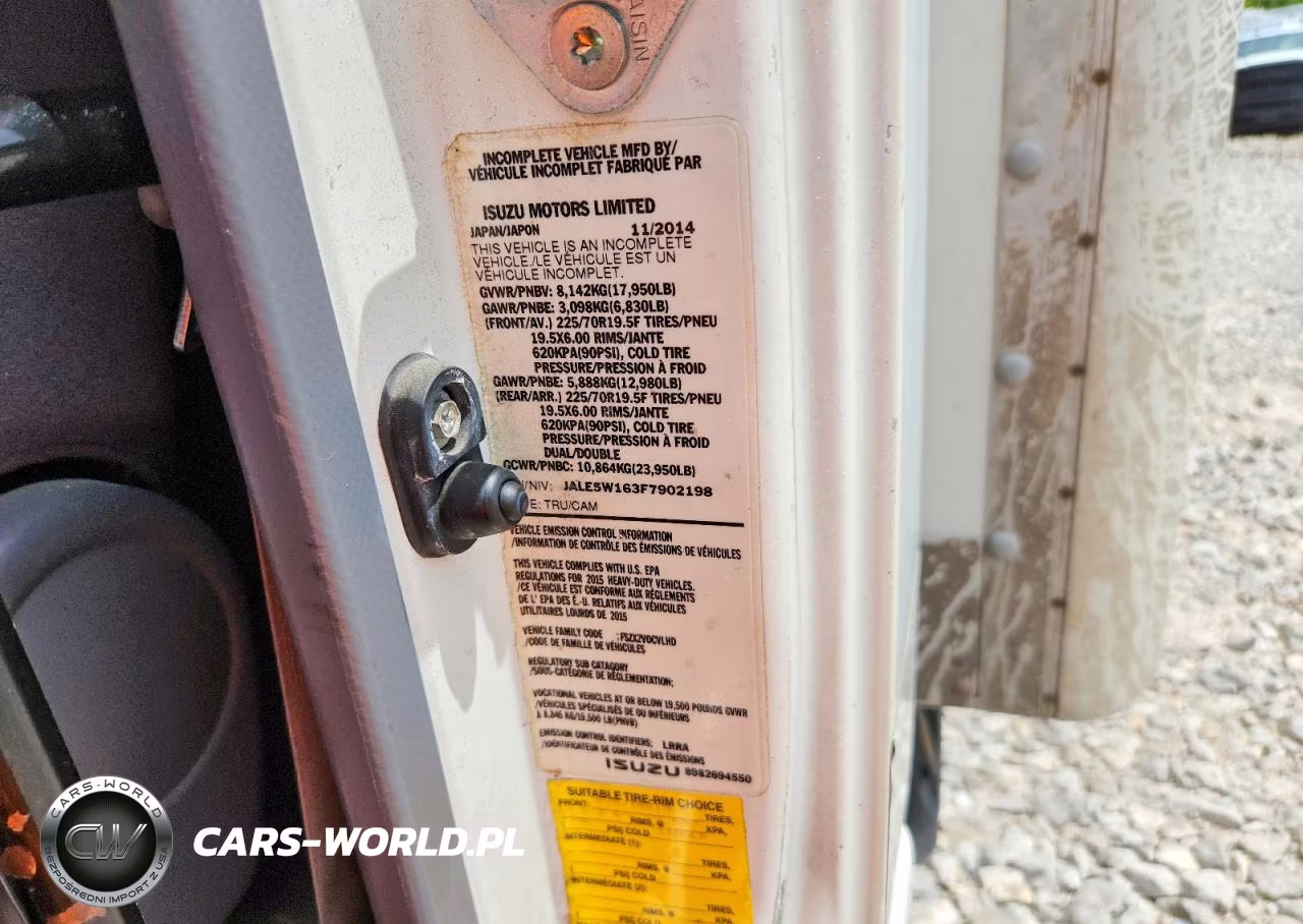 2015 Isuzu Nqr VIN:JALE5W163F7902198 - 13