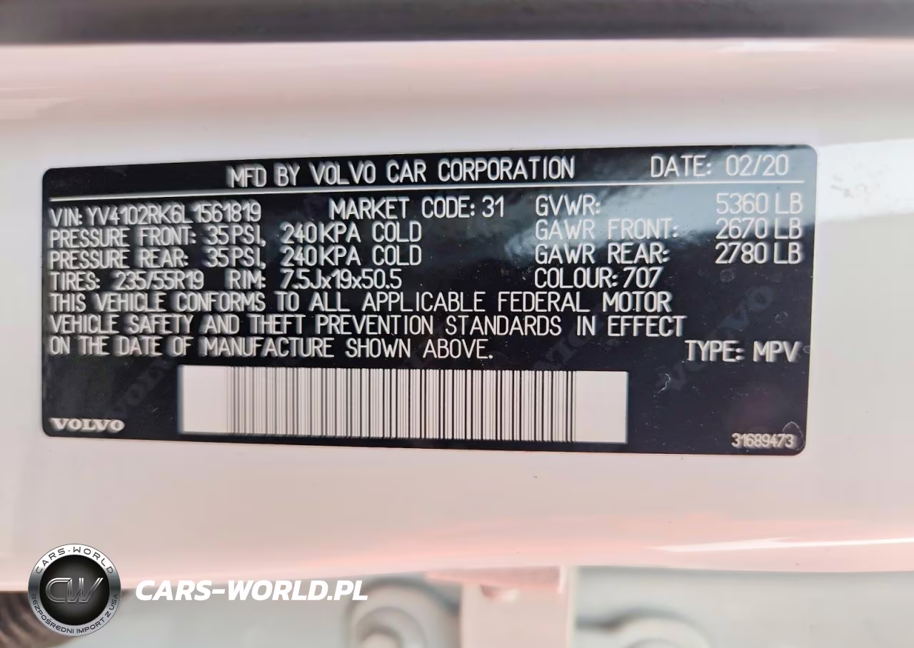 2020 Volvo Xc60 T5 Momentum VIN:YV4102RK6L1561819 - 13