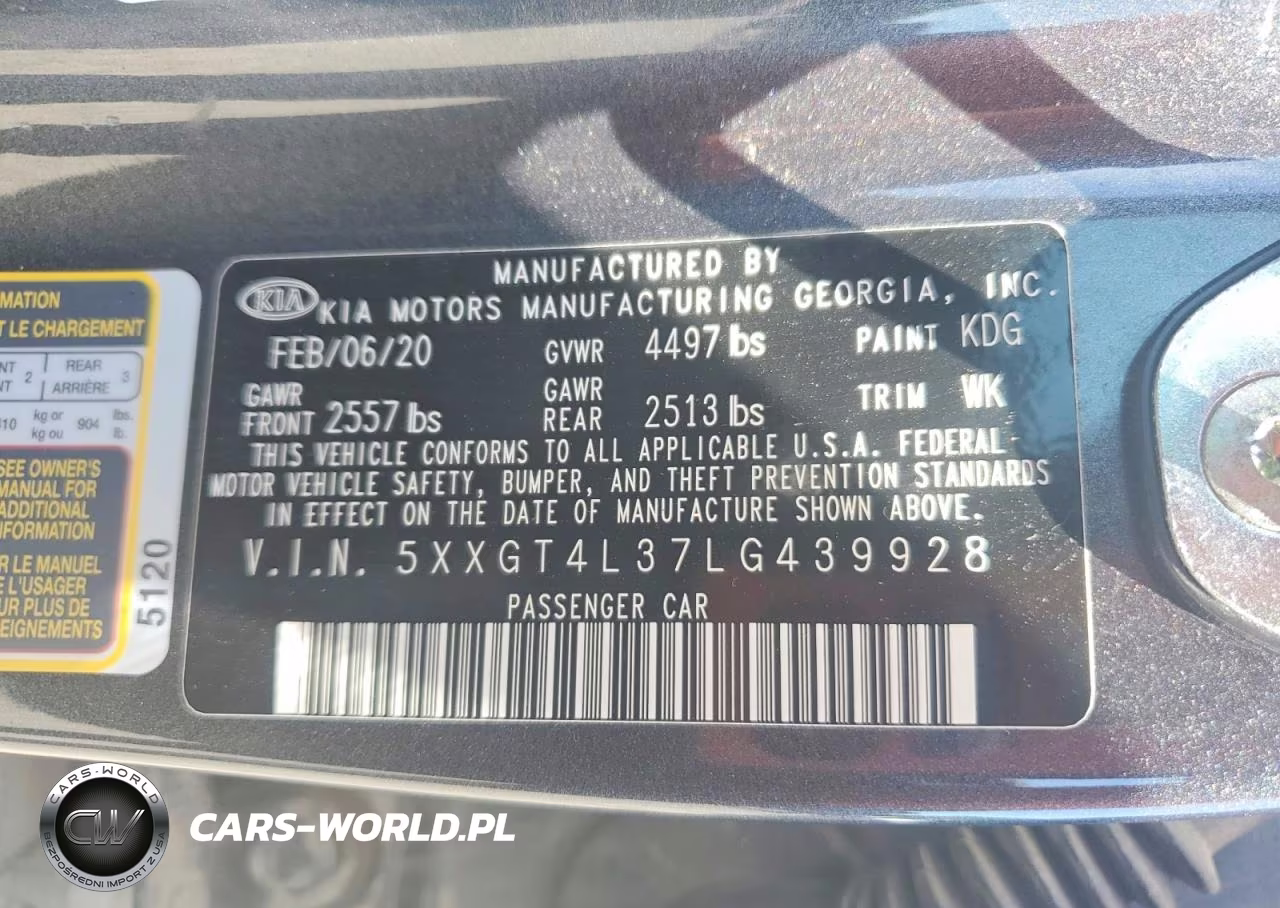 2020 Kia Optima Lx VIN:5XXGT4L37LG439928 - 13