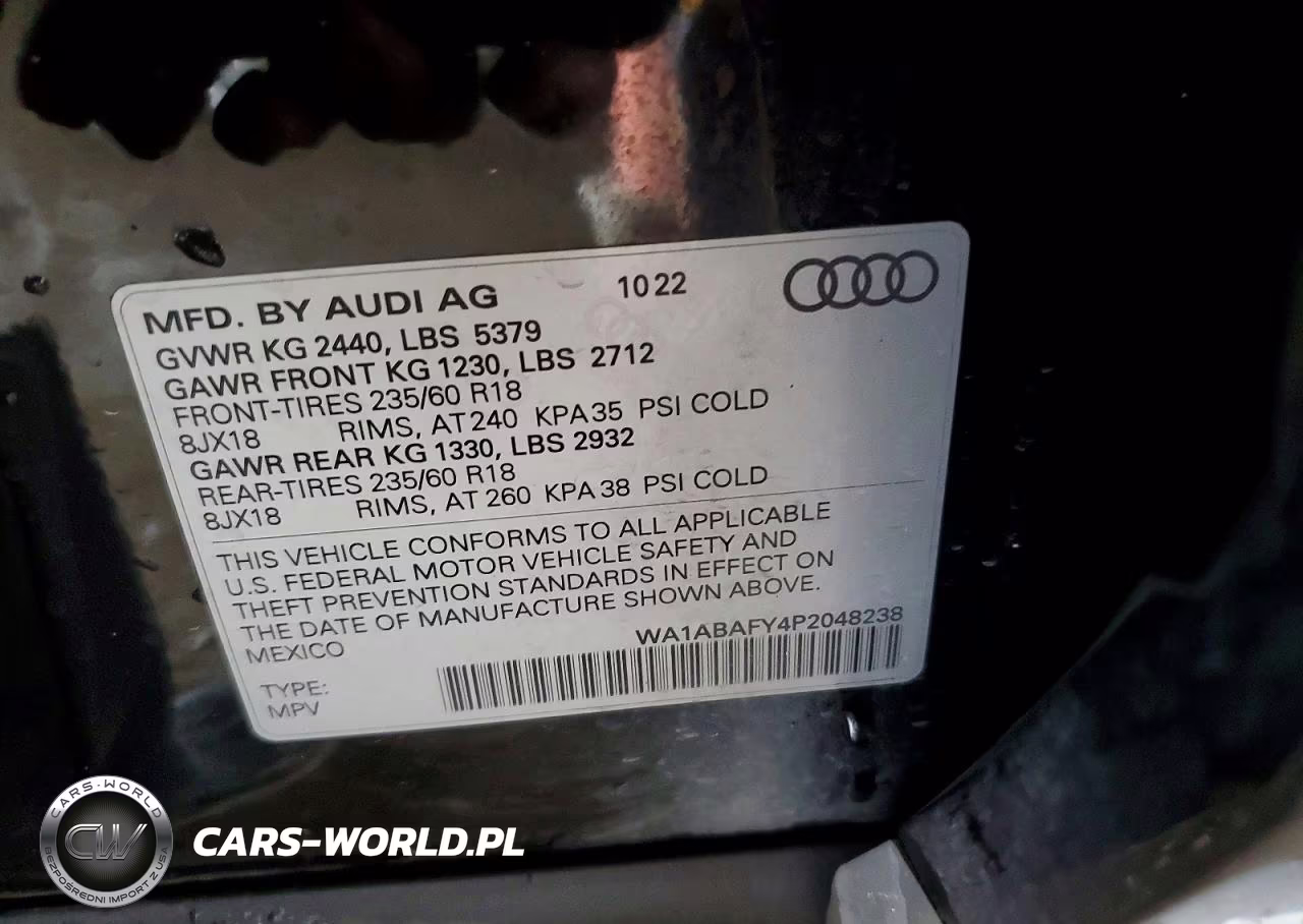 2023 Audi Q5 Premium 40 VIN:WA1ABAFY4P2048238 - 14