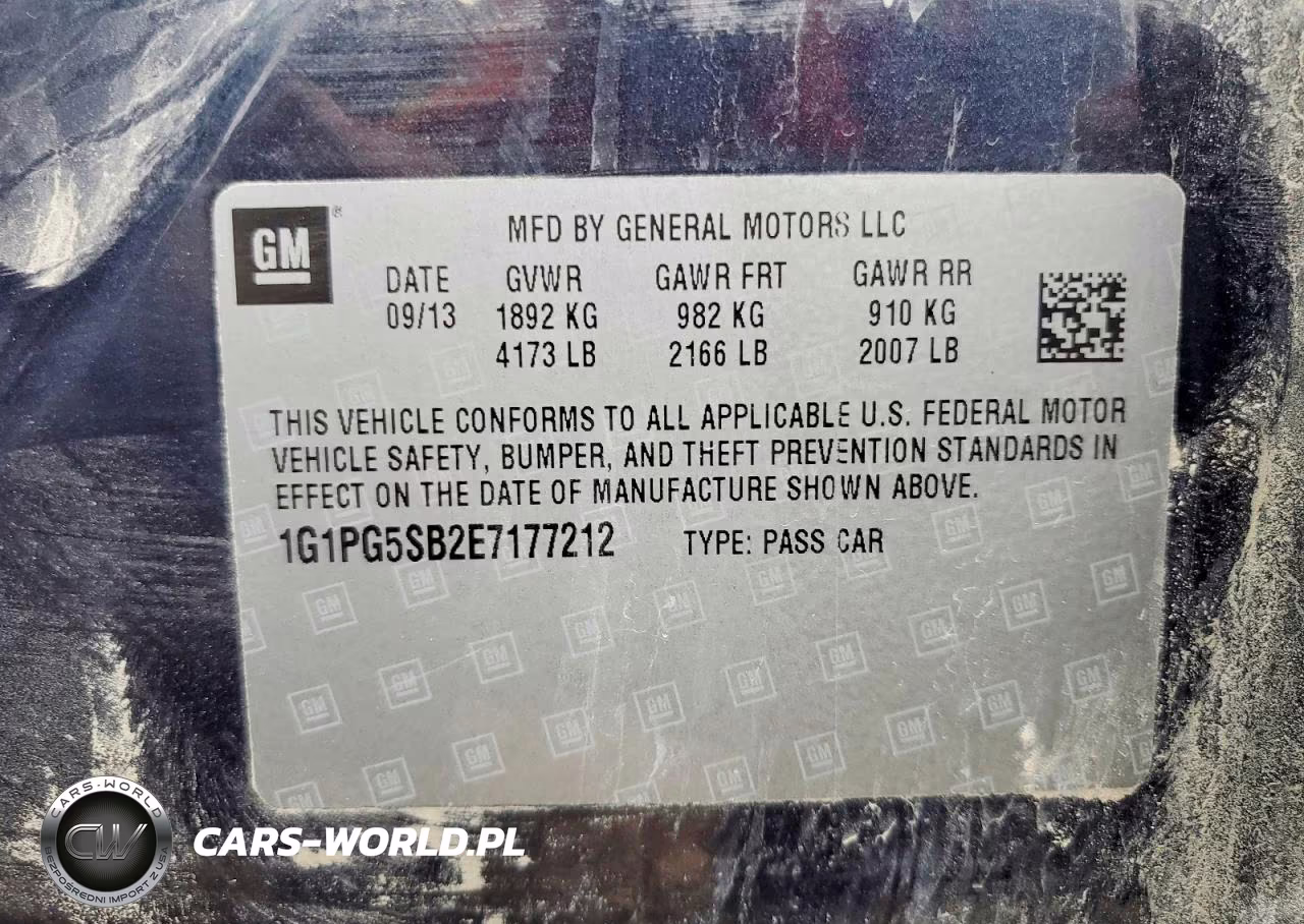 2014 Chevrolet Cruze Ltz VIN:1G1PG5SB2E7177212 - 12