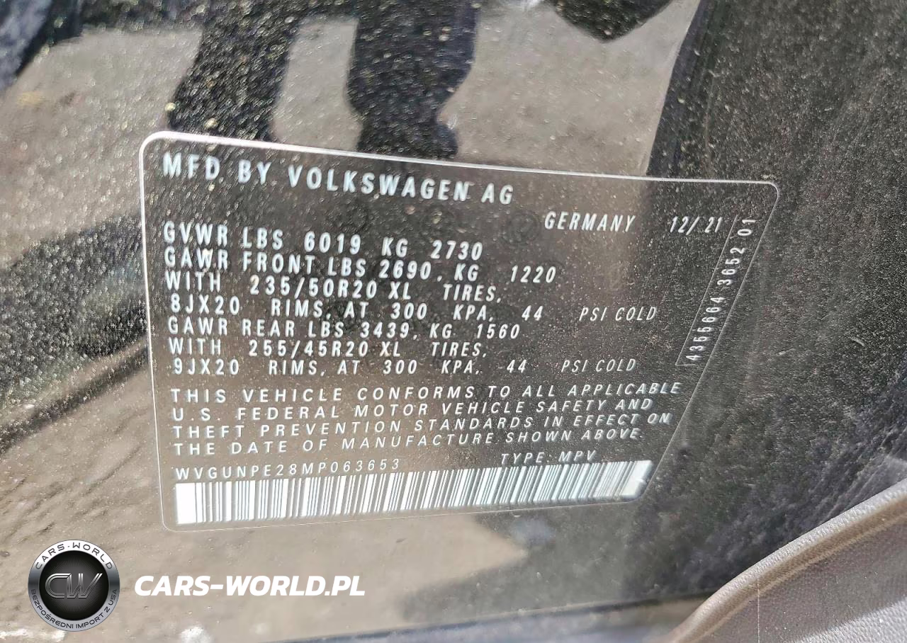 2021 Volkswagen Id.4 Pro S VIN:WVGUNPE28MP063653 - 12