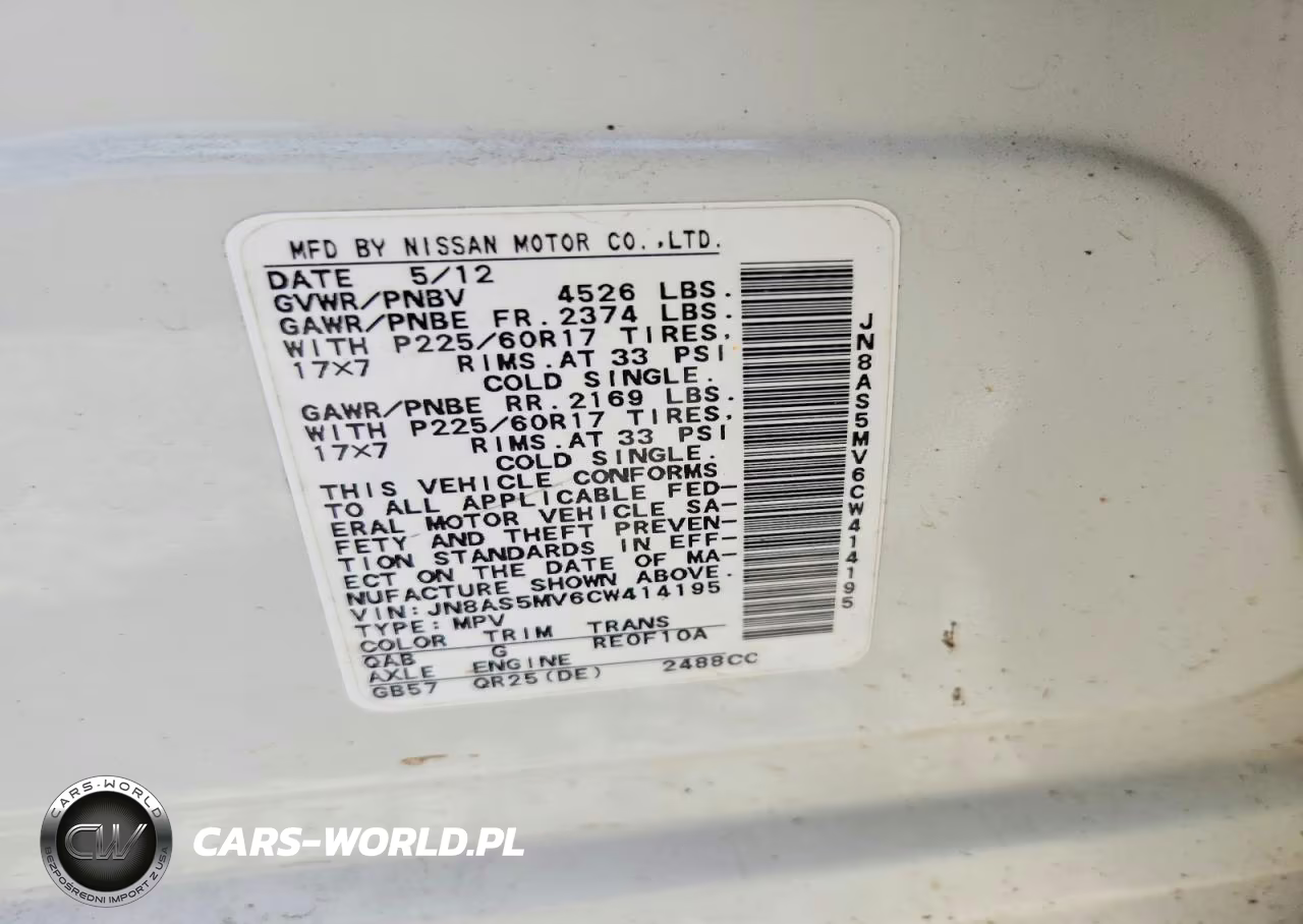 2012 Nissan Rogue S VIN:JN8AS5MV6CW414195 - 13