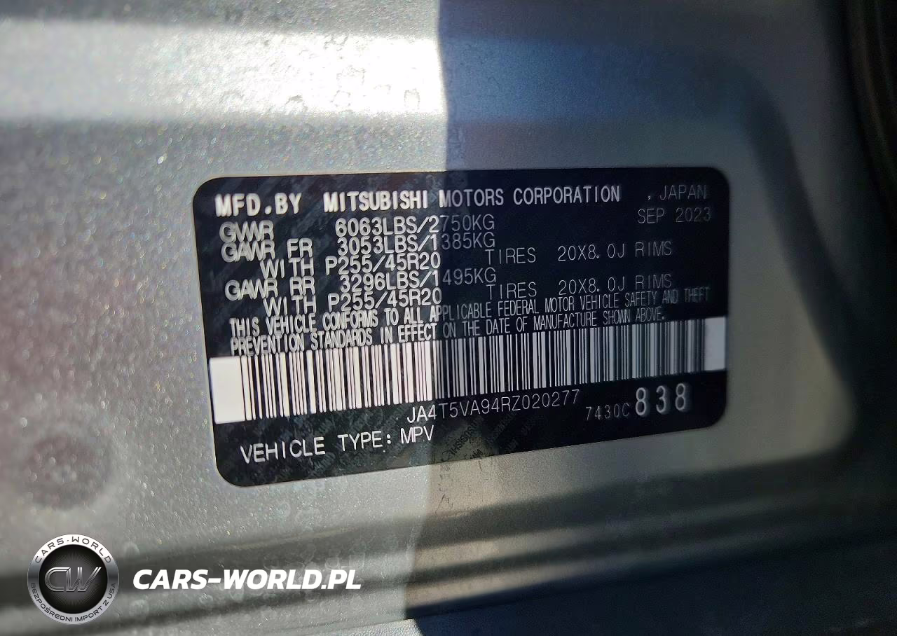 2024 Mitsubishi Outlander Se VIN:JA4T5VA94RZ020277 - 13