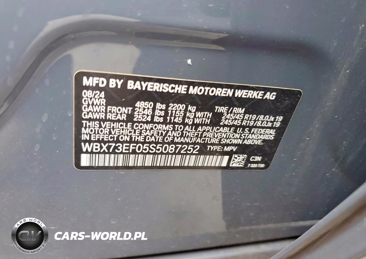 2025 BMW X1 xDrive28I VIN:WBX73EF05S5087252 - 13