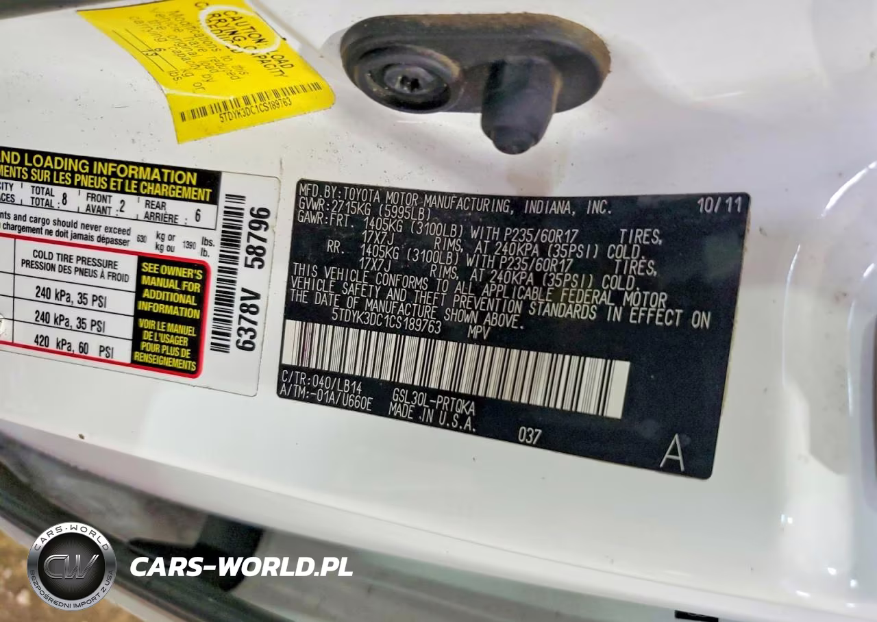 2012 Toyota Sienna VIN:5TDYK3DC1CS189763 - 12