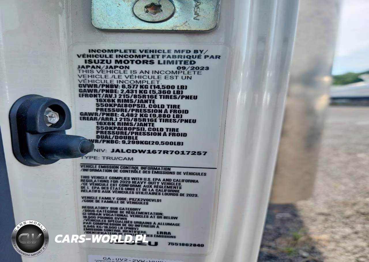 2024 Chevrolet 4500Hd Box Truck VIN:JALCDW167R7017257 - 13
