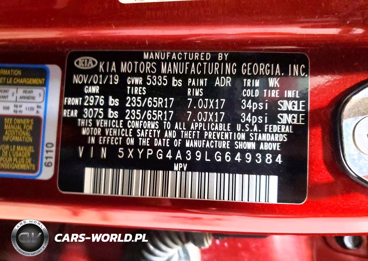 2020 Kia Sorento Lx VIN:5XYPG4A39LG649384 - 14