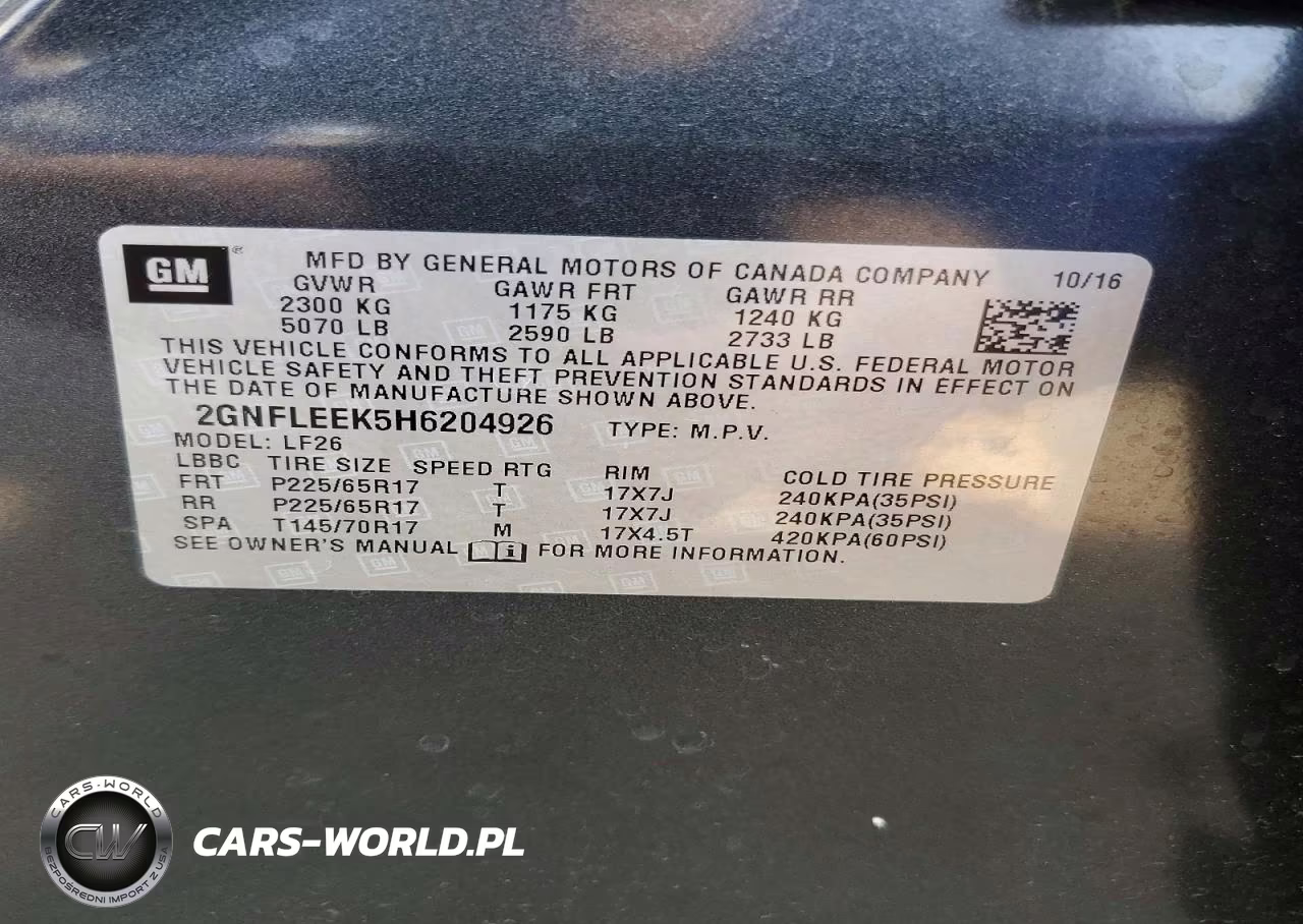 2017 Chevrolet Equinox Ls VIN:2GNFLEEK5H6204926 - 13