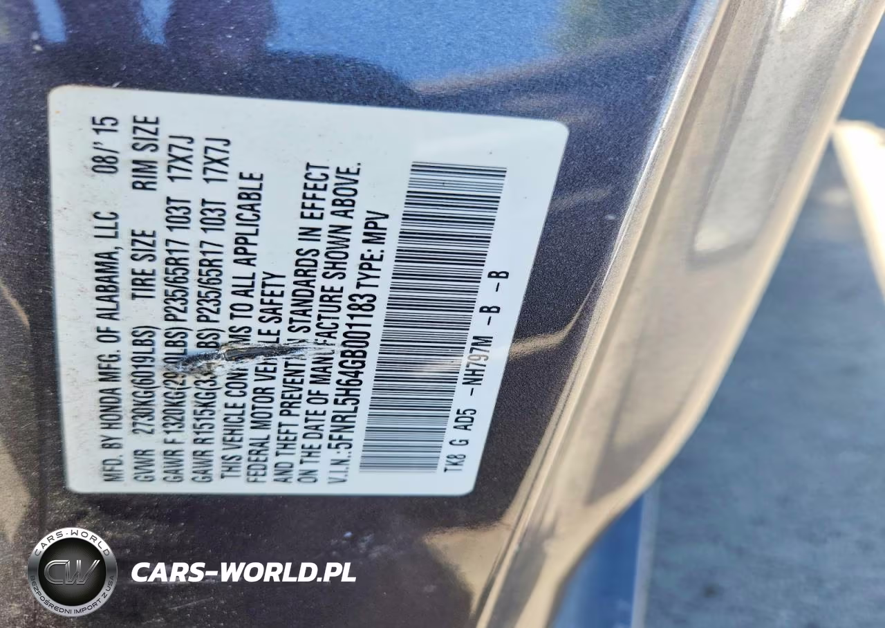 2016 Honda Odyssey Exl VIN:5FNRL5H64GB001183 - 14