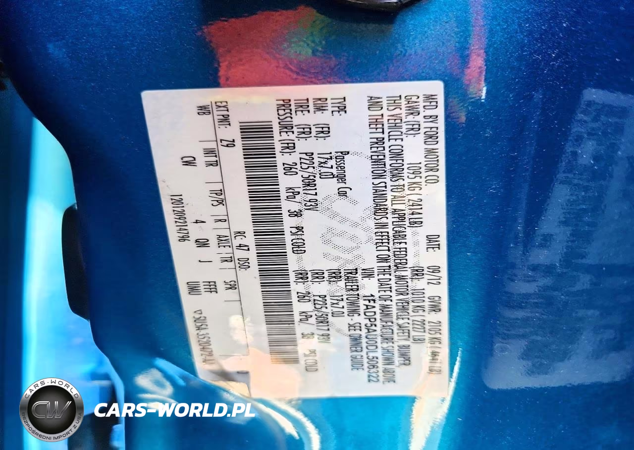 2013 Ford C-Max Se VIN:1FADP5AU0DL506322 - 13