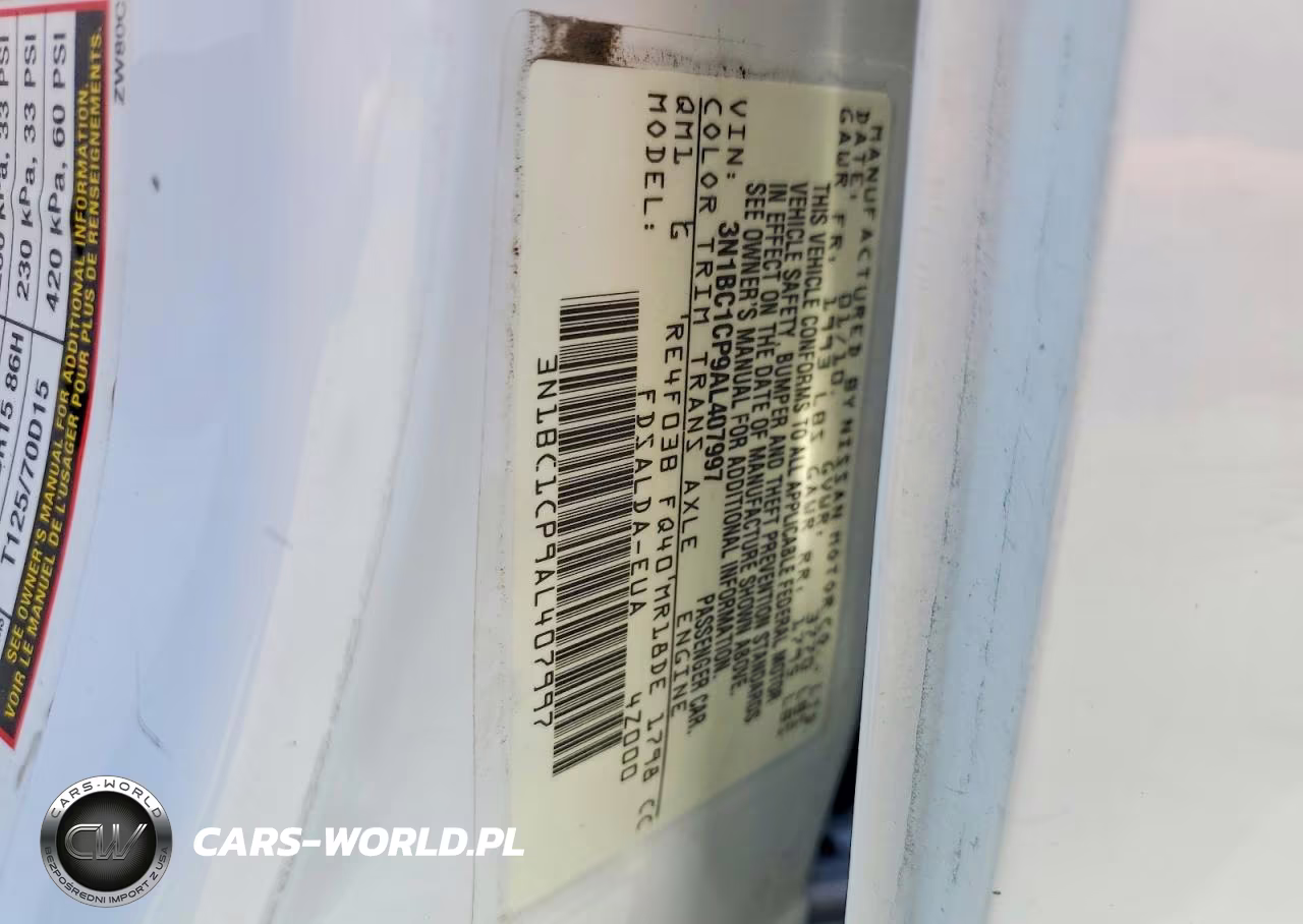 2010 Nissan Versa 1.8 S VIN:3N1BC1CP9AL407997 - 12