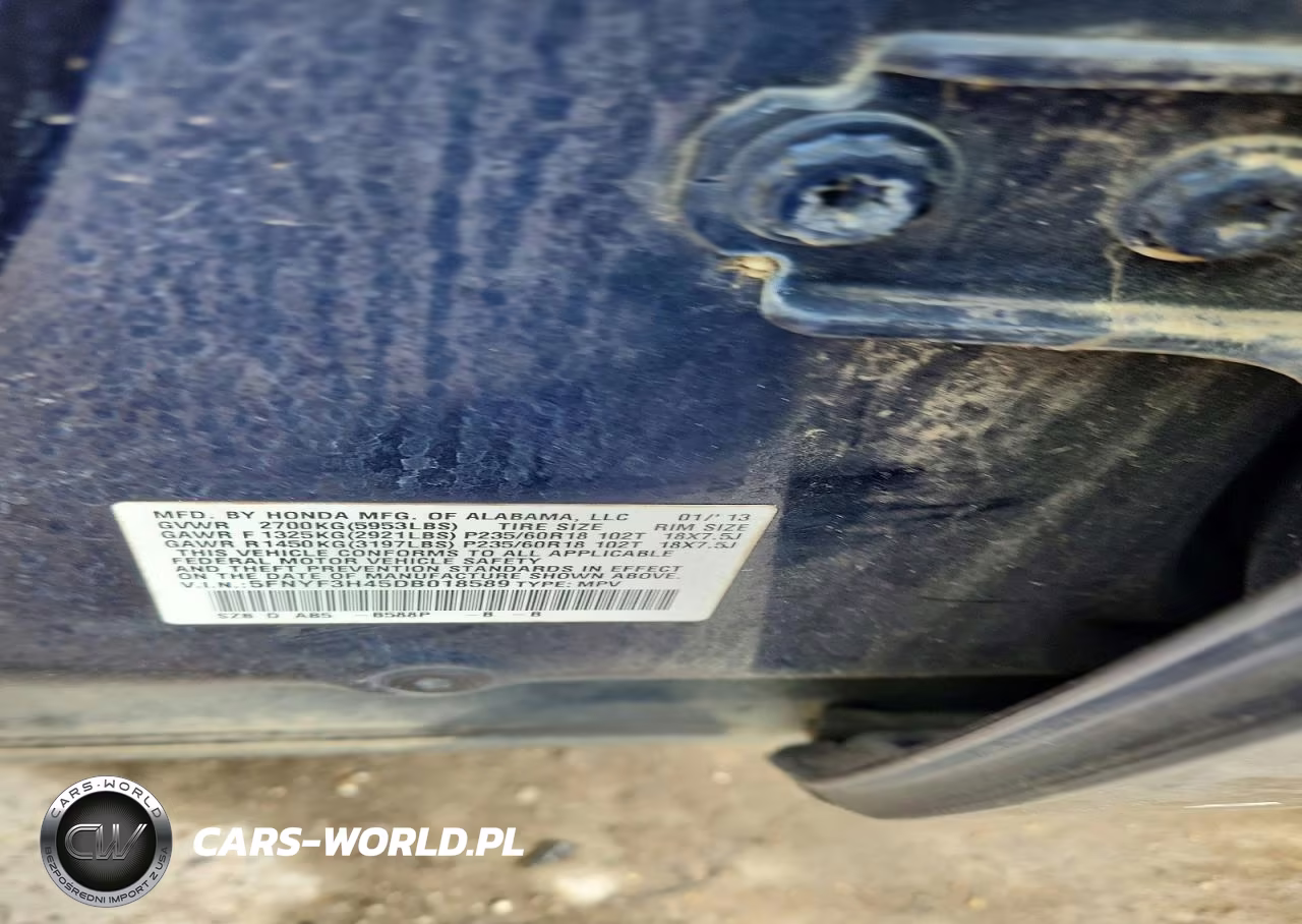 2013 Honda Pilot Ex VIN:5FNYF3H45DB018589 - 13