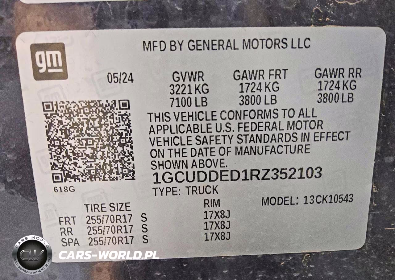 2024 Chevrolet Silverado K1500 Lt VIN:1GCUDDED1RZ352103 - 12