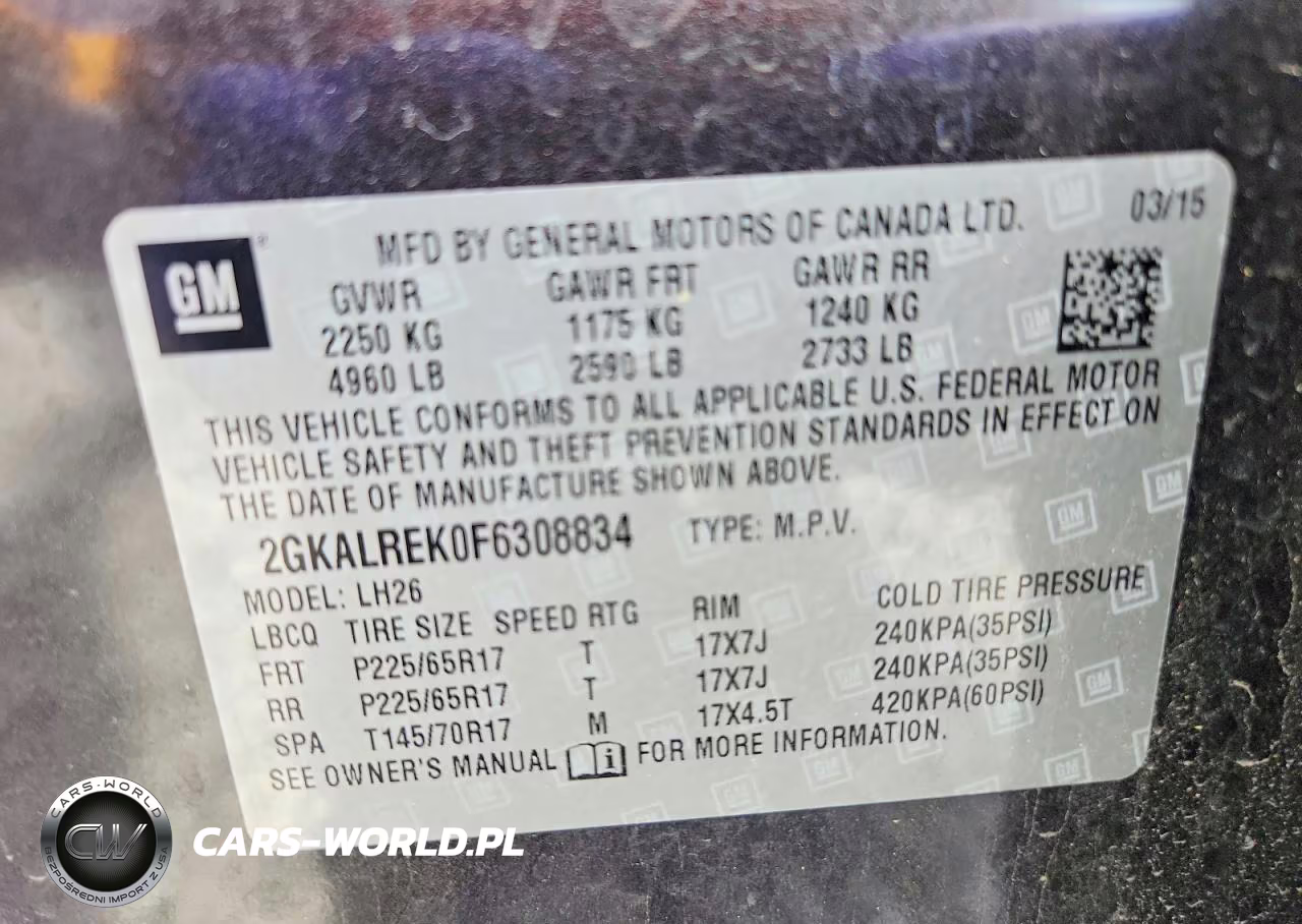 2015 GMC Terrain Sle VIN:2GKALREK0F6308834 - 14