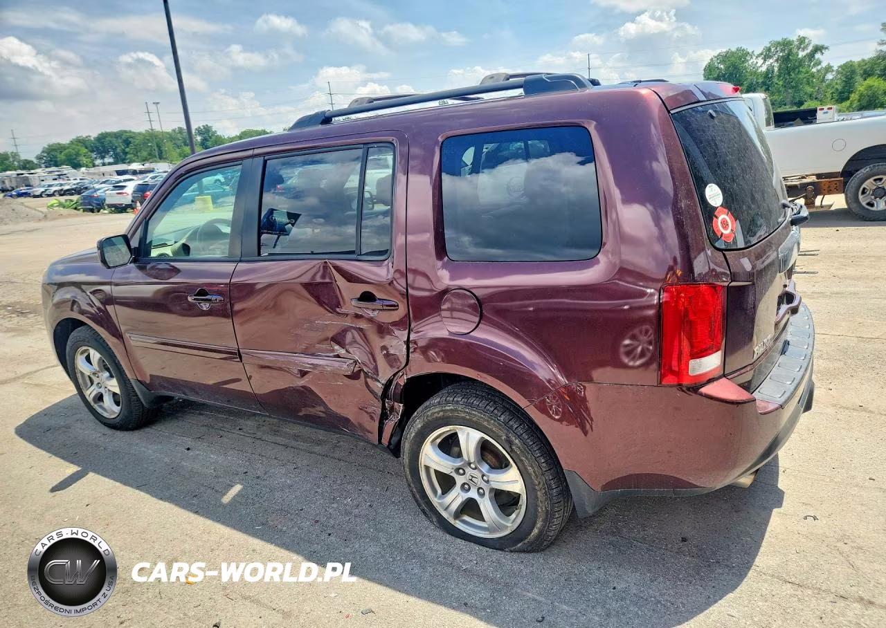 2012 Honda Pilot Exl VIN:5FNYF4H66CB074434 - 2