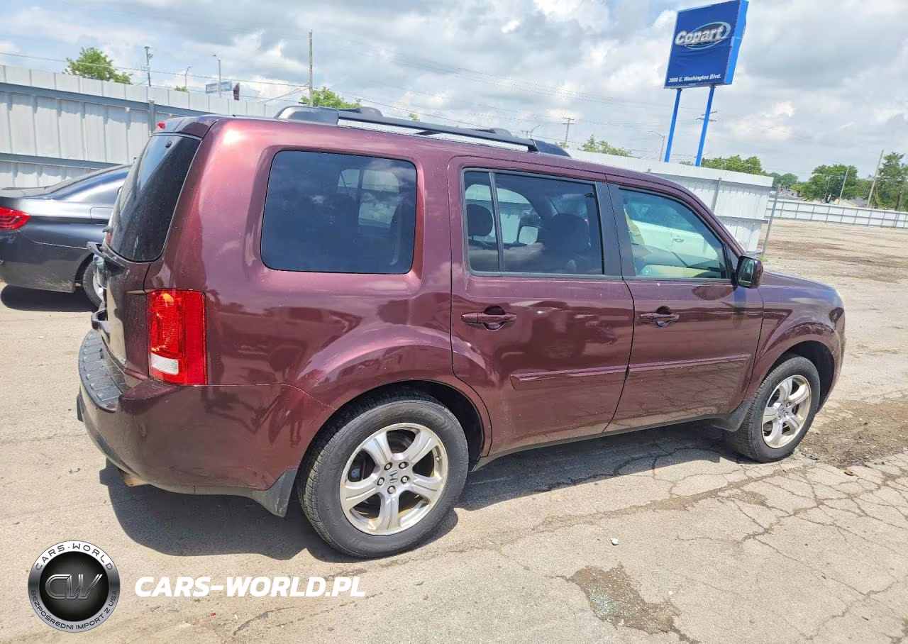 2012 Honda Pilot Exl VIN:5FNYF4H66CB074434 - 3