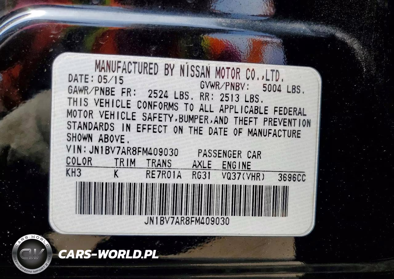 2015 Infiniti Q50 Premium VIN:JN1BV7AR8FM409030 - 12