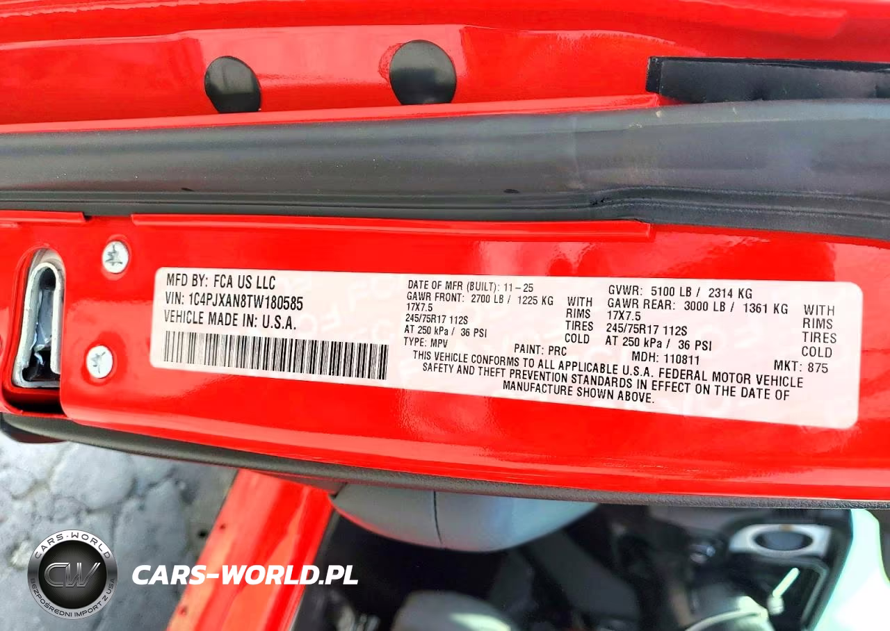 2026 Jeep Wrangler Sport VIN:1C4PJXAN8TW180585 - 13