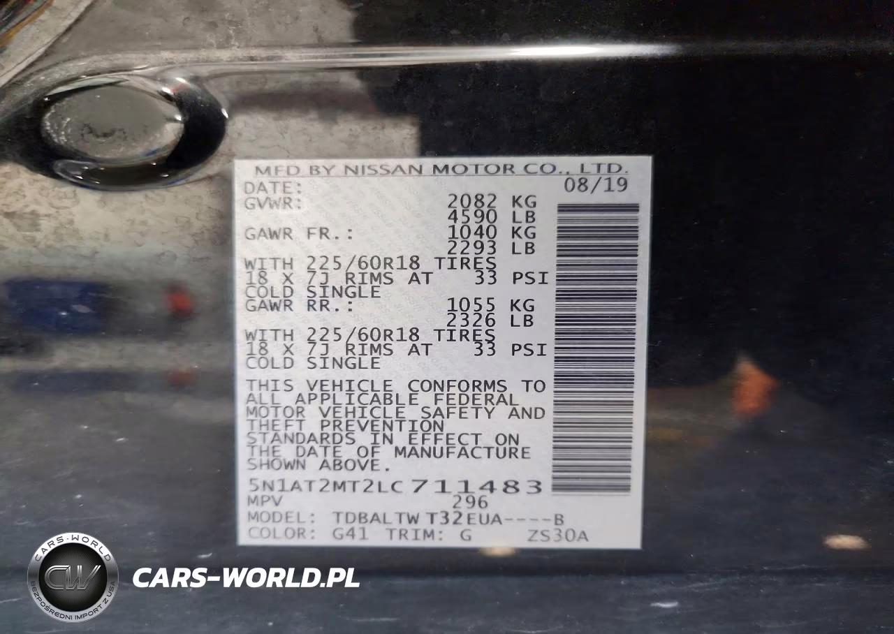 2020 Nissan Rogue Sv VIN:5N1AT2MT2LC711483 - 12