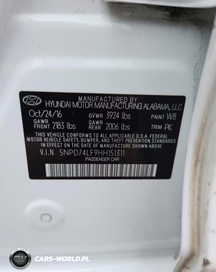 2017 Hyundai Elantra Se VIN:5NPD74LF9HH151311 - 13
