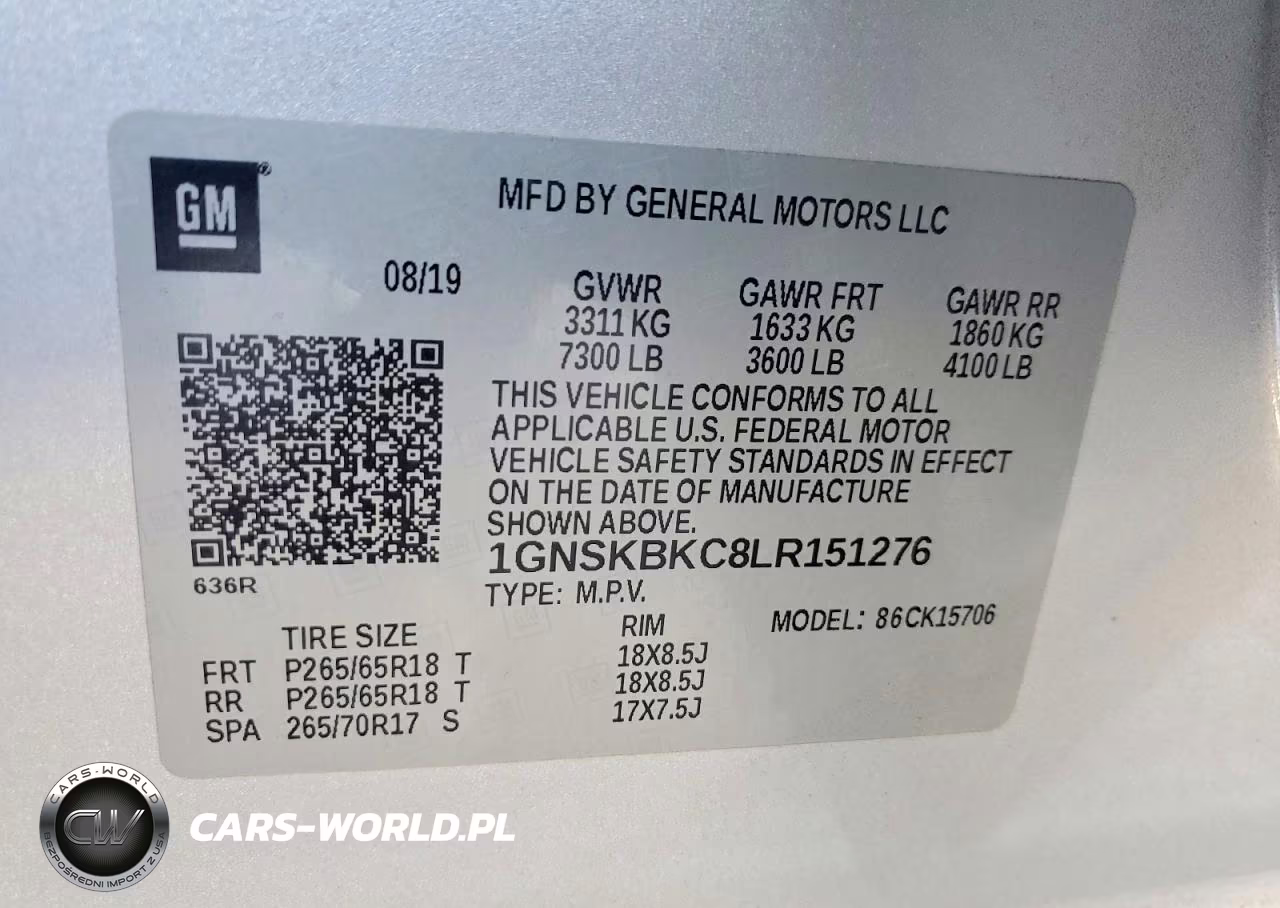 2020 Chevrolet Tahoe K1500 Lt VIN:1GNSKBKC8LR151276 - 13