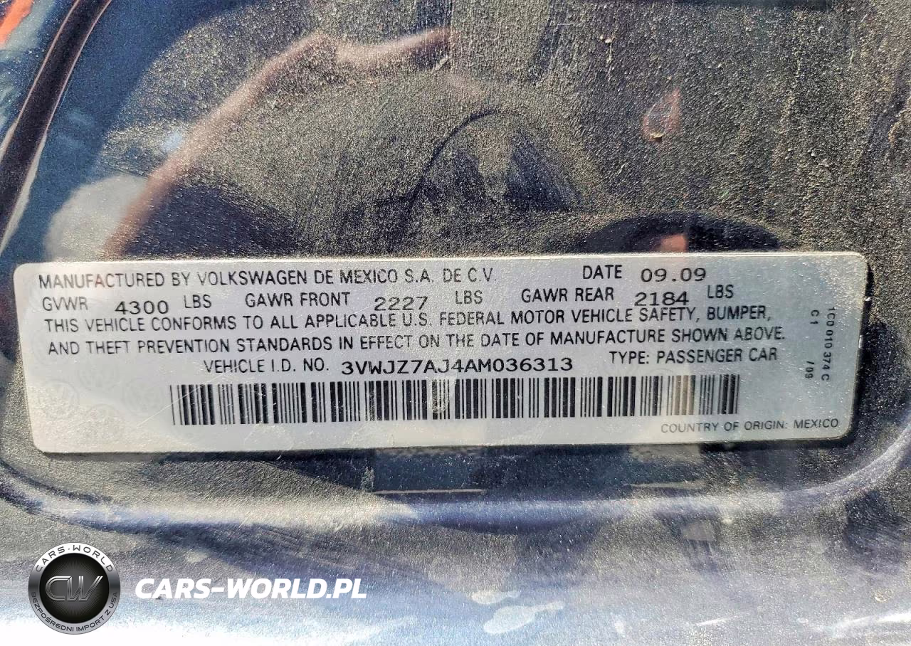 2010 Volkswagen Jetta S VIN:3VWJZ7AJ4AM036313 - 12