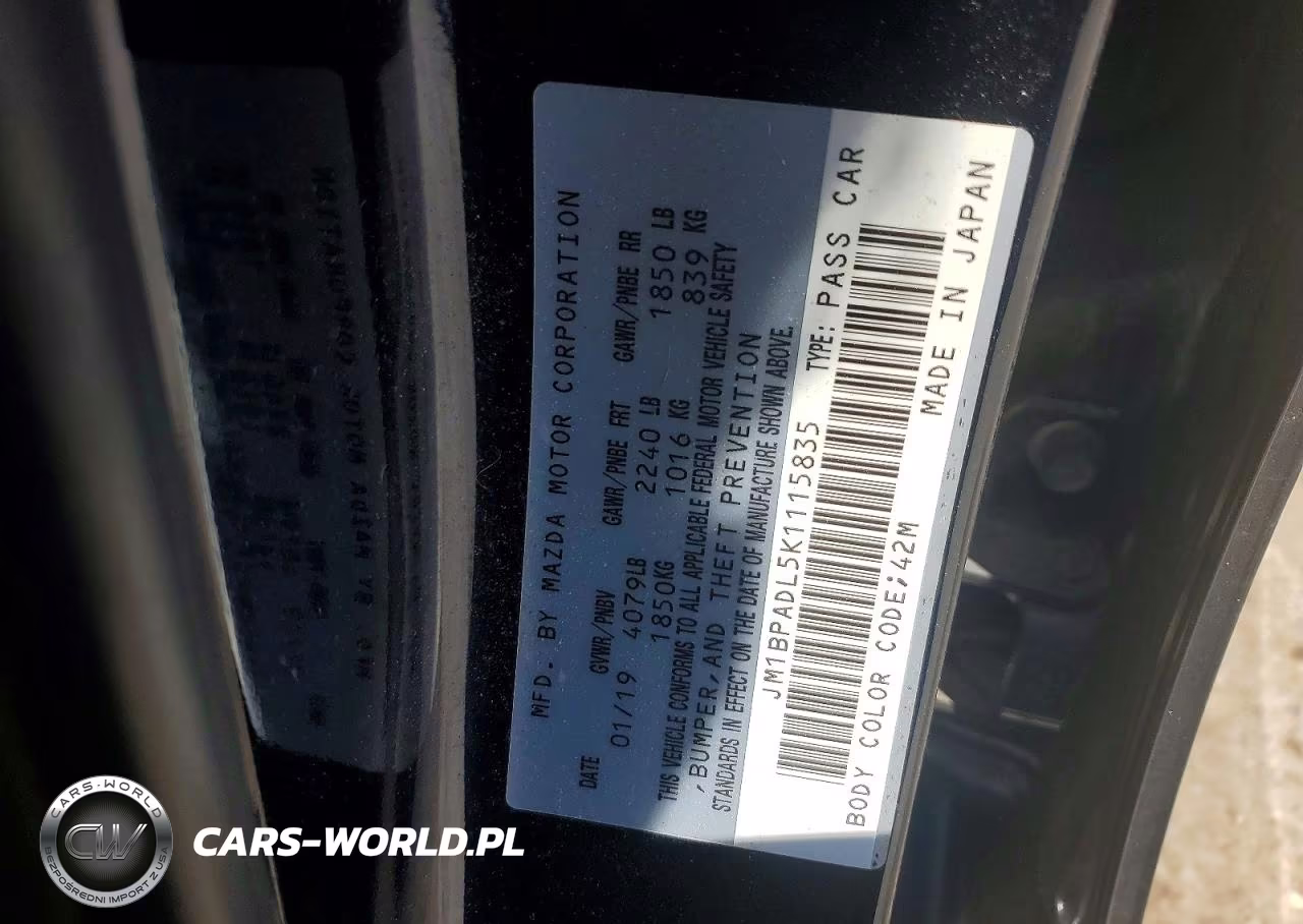 2019 Mazda 3 Preferred VIN:JM1BPADL5K1115835 - 12