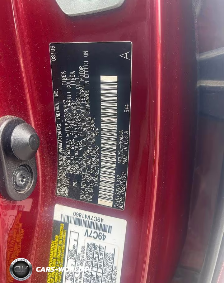 2006 Toyota Sienna Xle 7 Passenger VIN:5TDBA22C16S072288 - 10