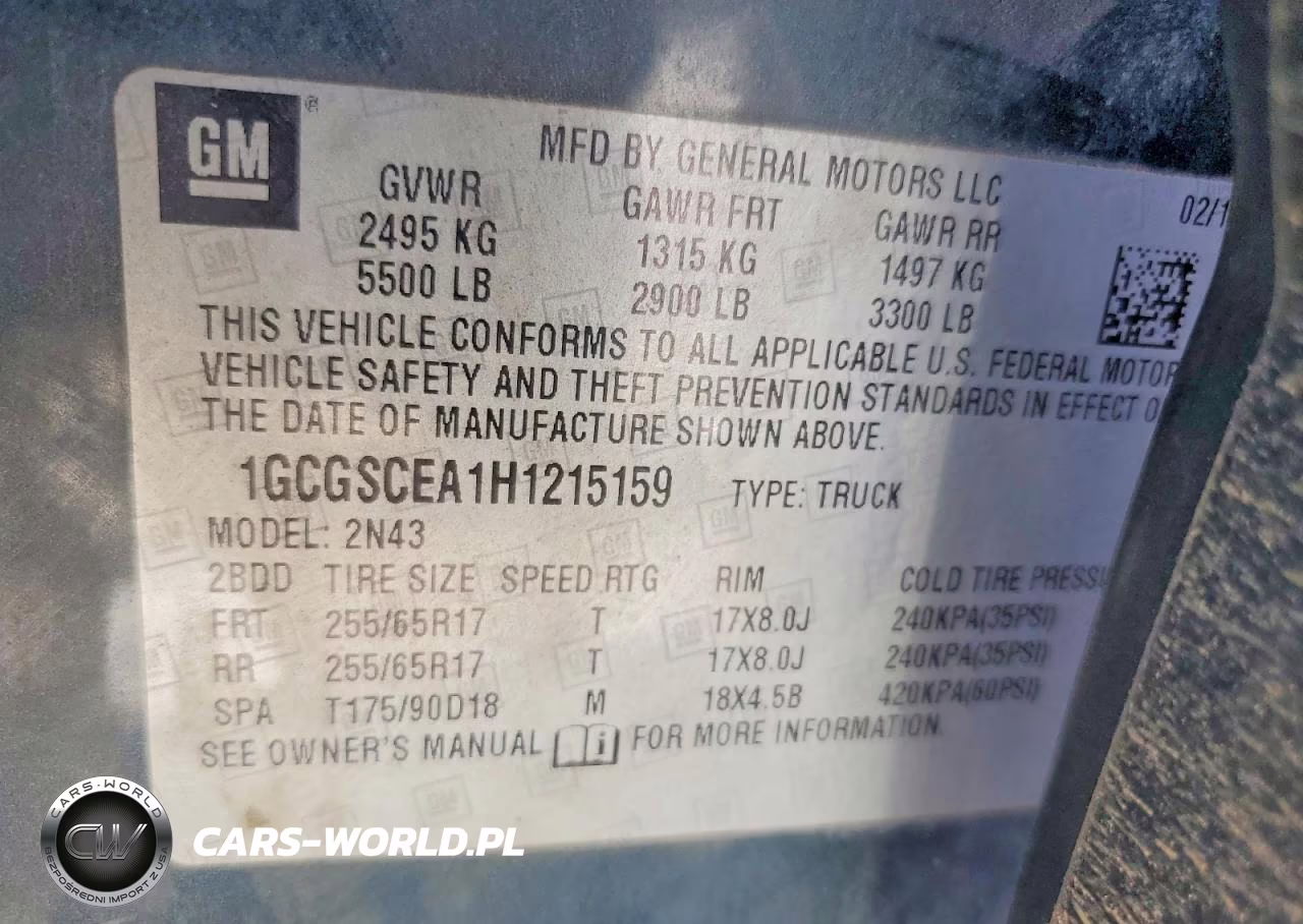 2017 Chevrolet Colorado Lt VIN:1GCGSCEA1H1215159 - 12