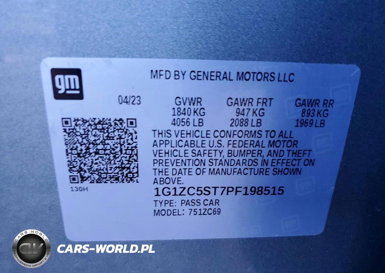 2023 Chevrolet Malibu Ls VIN:1G1ZC5ST7PF198515 - 12