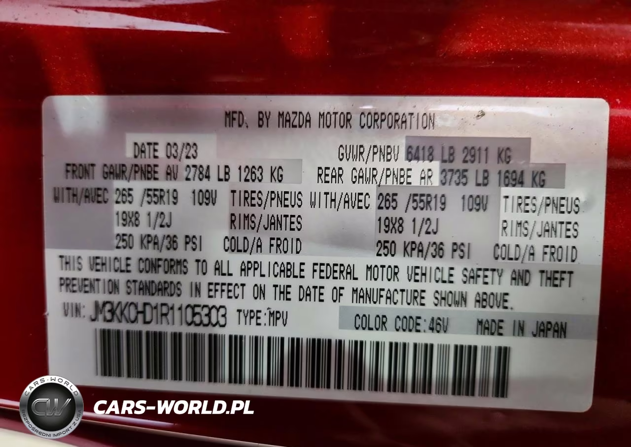 2024 Mazda Cx-90 Preferred Plus VIN:JM3KKCHD1R1105303 - 14