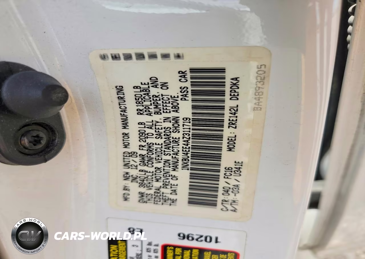 2010 Toyota Corolla Le VIN:1NXBU4EE4AZ311719 - 12