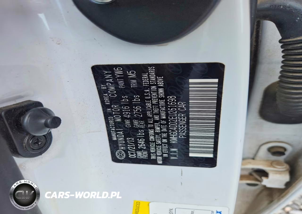 2014 Hyundai Genesis 3.8L VIN:KMHGC4DD2EU261698 - 12